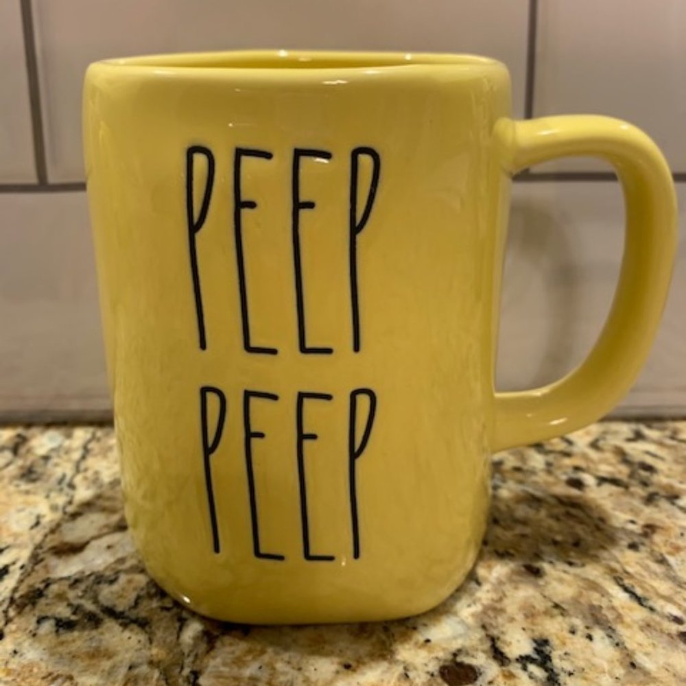 Rae Dunn,"PEEP PEEP" mug